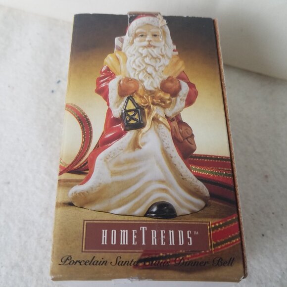 HOMETRENDS Porcelain Santa Claus Dinner Bell 4.5" With Box Christmas - Picture 9 of 9